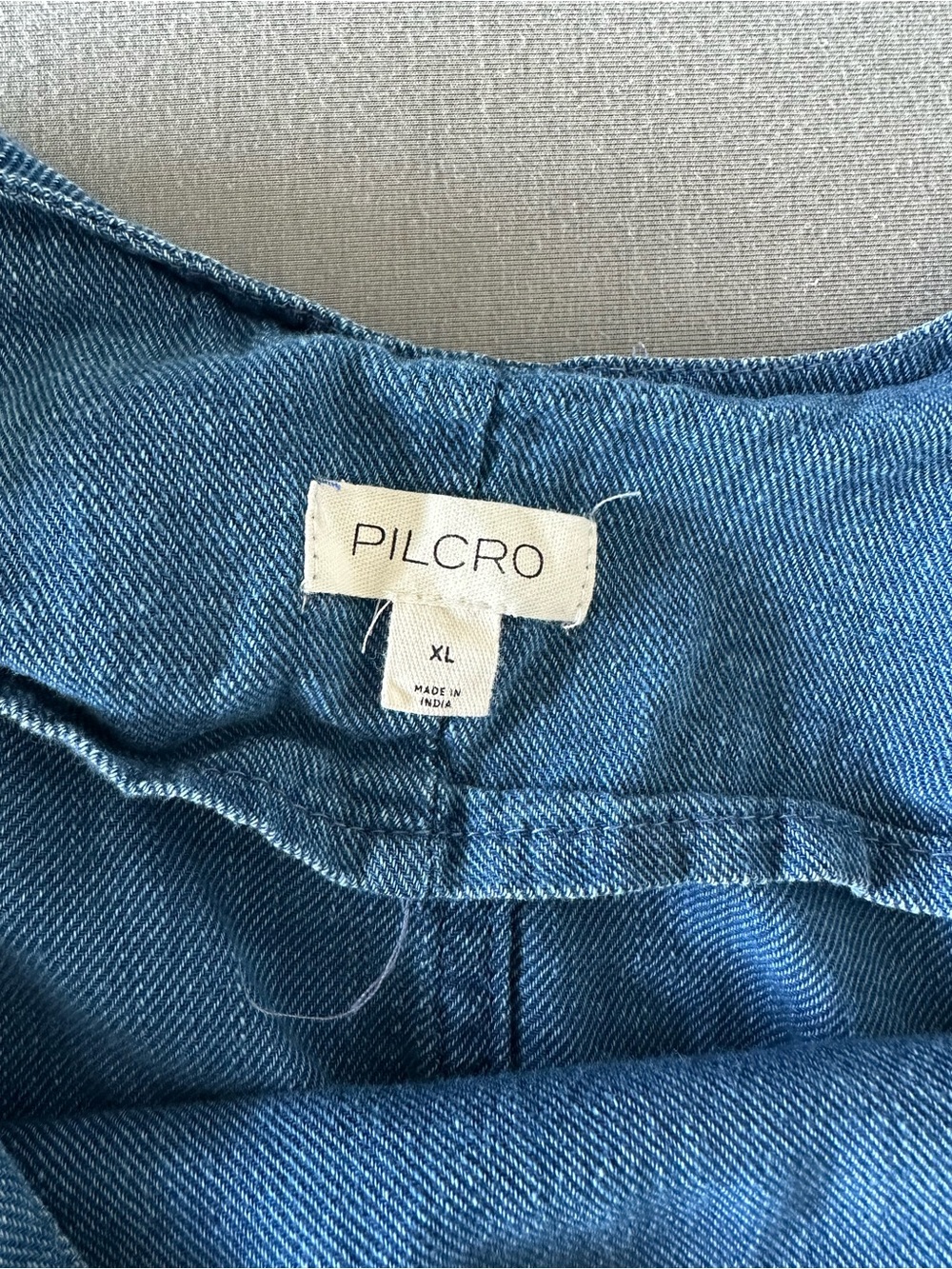 Pilcro Indigo Blue Denim Wide-Leg Jumpsuit - Picture 5 of 5